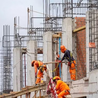 Valor de la producción de constructoras baja 1.0%