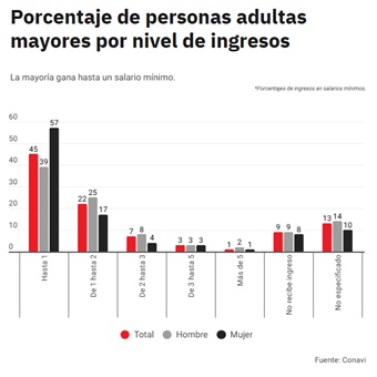 Uno de cada cuatro adultos mayores del país vive en rezago habitacional