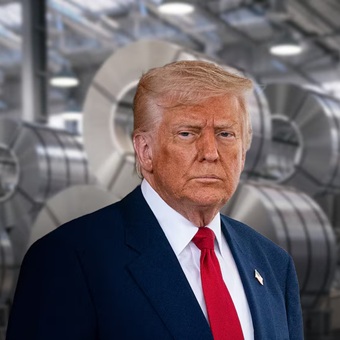 Trump firma orden para subir a 50% aranceles al acero y aluminio de México