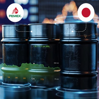 México acuerda vender 1 millón de barriles de petróleo a Japón