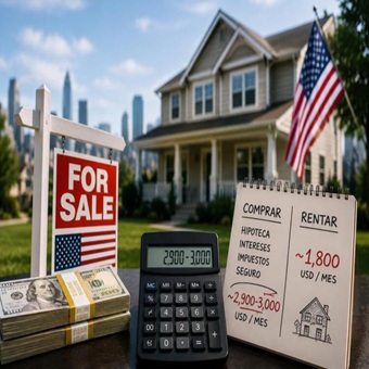 Propiedades en Estados Unidos: ¿Conviene alquilar o comprar?