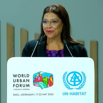 Desde Foro Urbano Mundial, Brugada plantea mayor papel de las ciudades ante crisis de vivienda y desigualdad